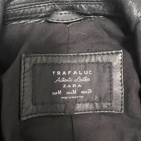Zara Authentic Leather Motorcycle Jacket - Picture 4 of 4
